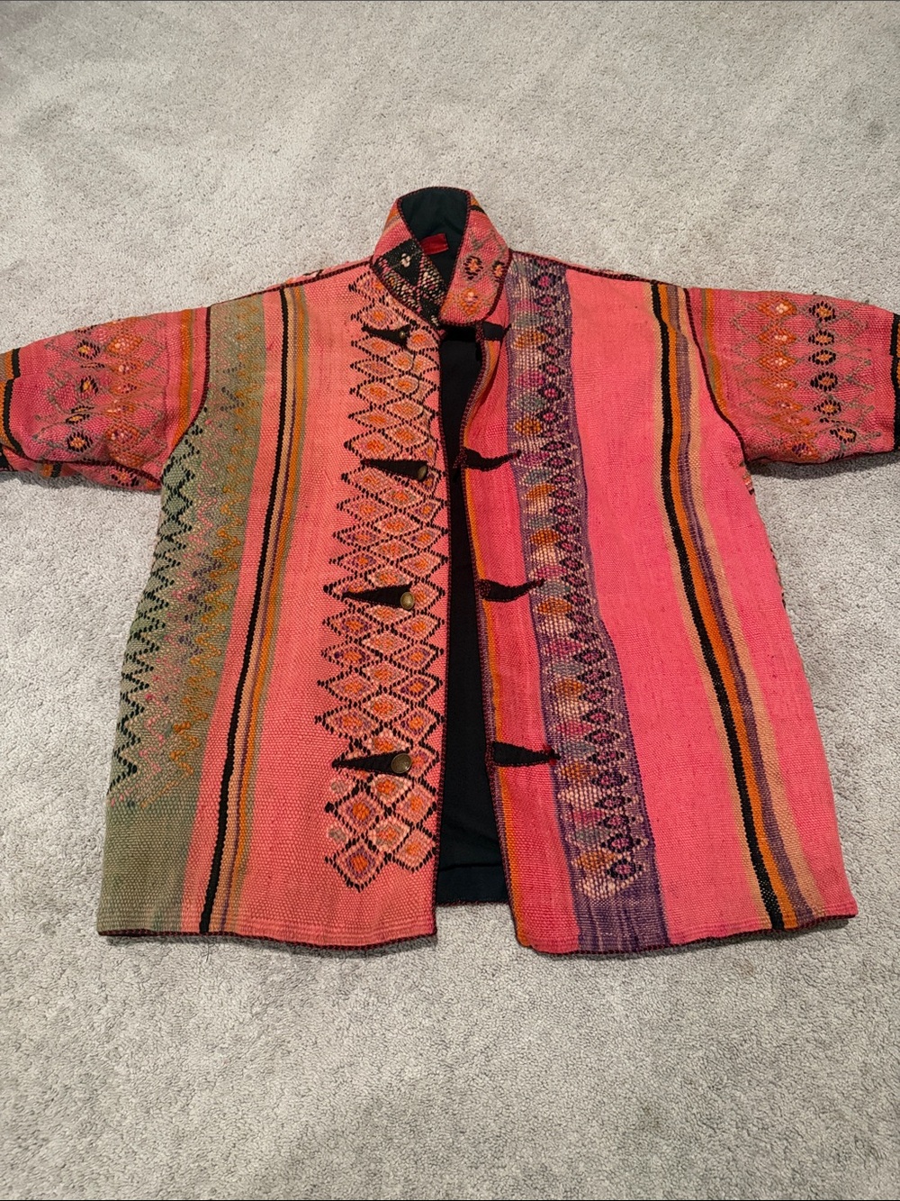Handcrafted Pink Women’s Coat Moroccan
